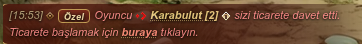 Ticaret daveti iletisi